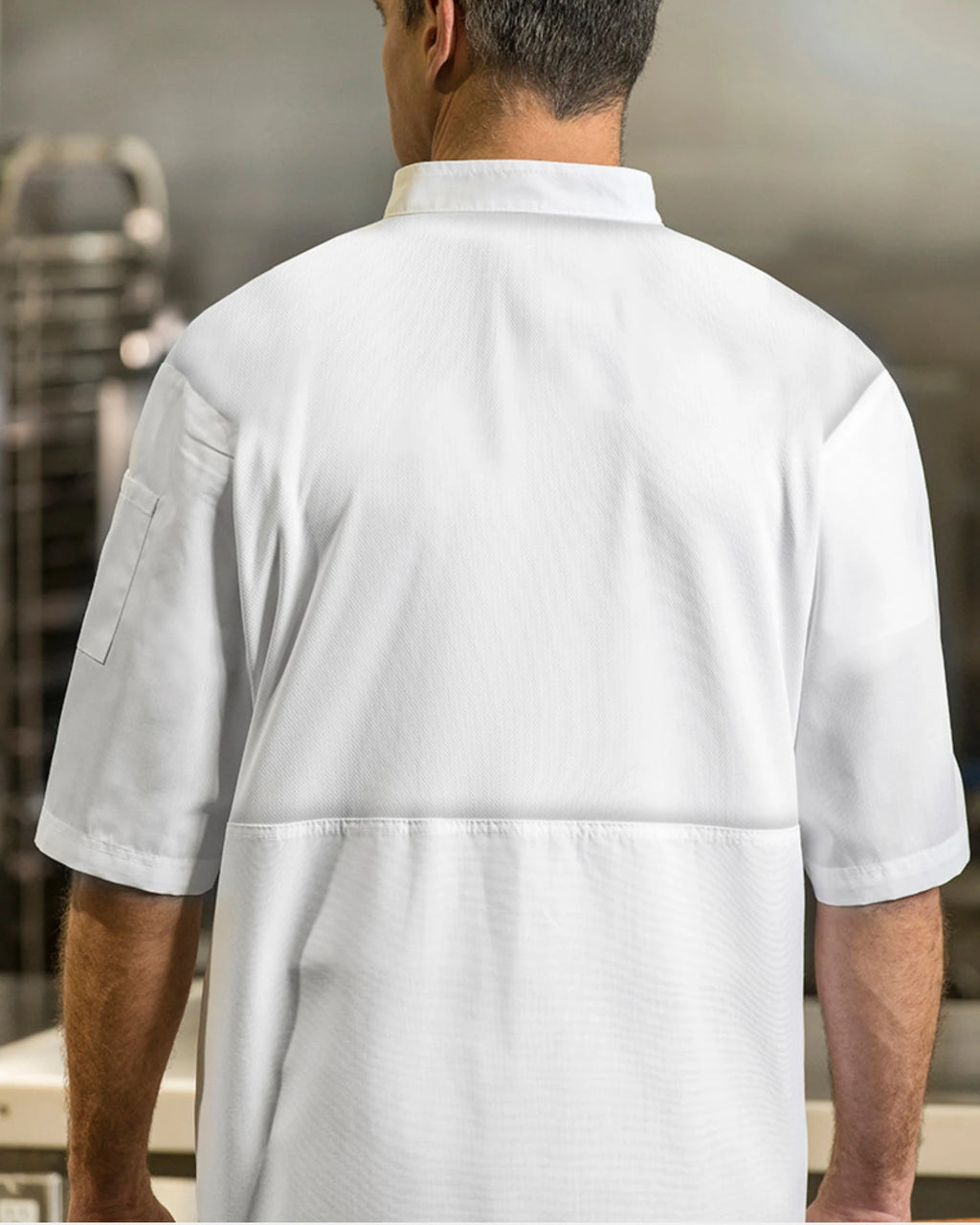 Aero Double-Breasted Chef Coat with Mesh Back Panel