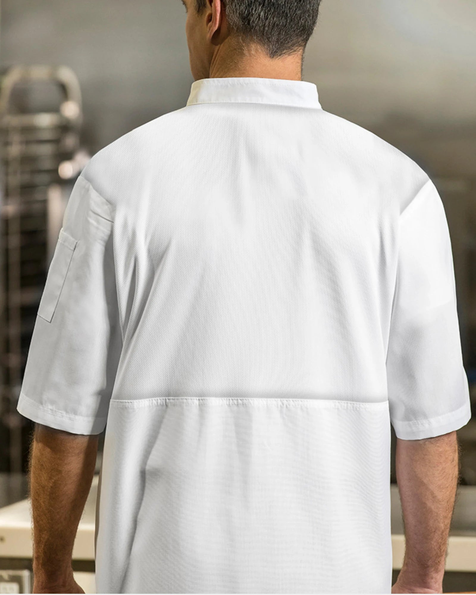 Aero Double-Breasted Chef Coat with Mesh Back Panel