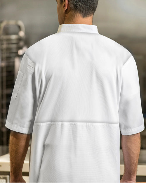 Aero Double-Breasted Chef Coat with Mesh Back Panel