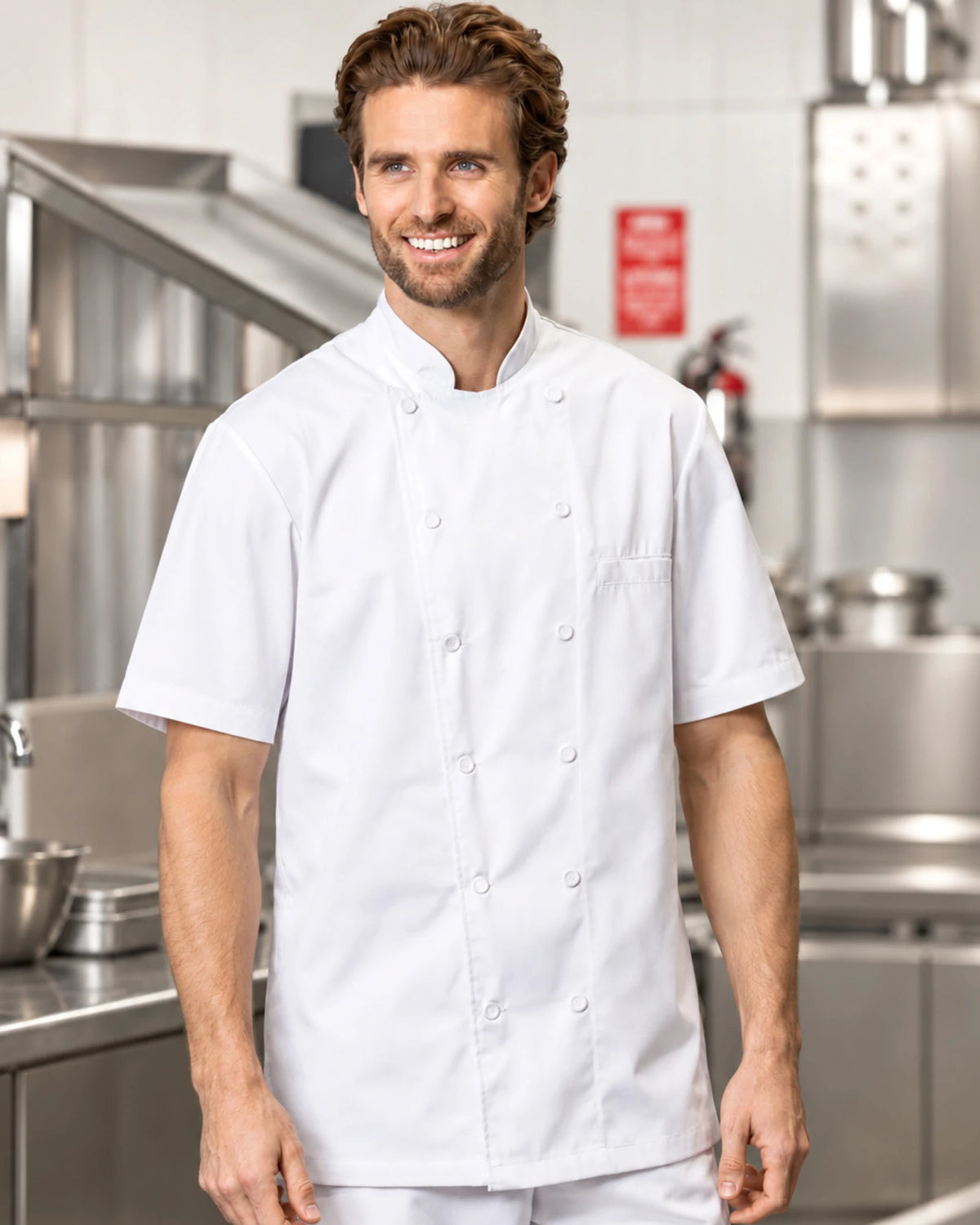 Chef Coats with Mesh Yoke