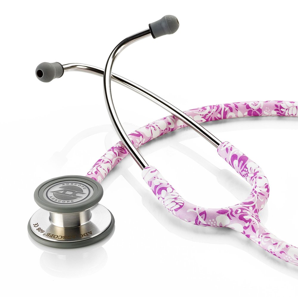 Adscope® 608 | Convertible Clinician Stethoscope Stethoscope American Diagnostic Hibiscus  