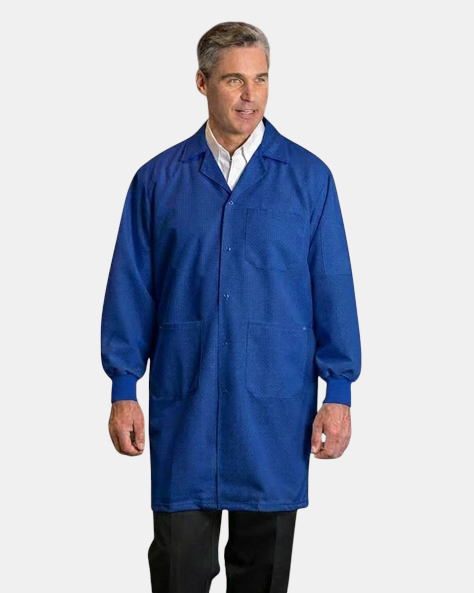 Anti-Static ESD Lab Coats with Grounding Snaps