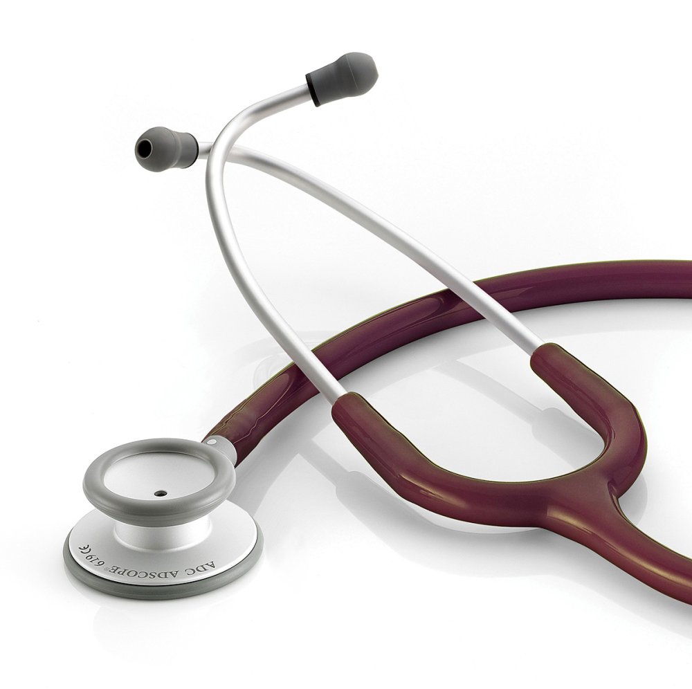 Adscope® Lite 619 Ultra-lite Clinician Stethoscope Stethoscope American Diagnostic Burgundy
