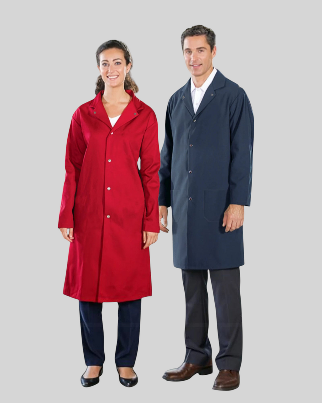 Premium Uniforms 6280 Food Service Coats Red and Dark Navy