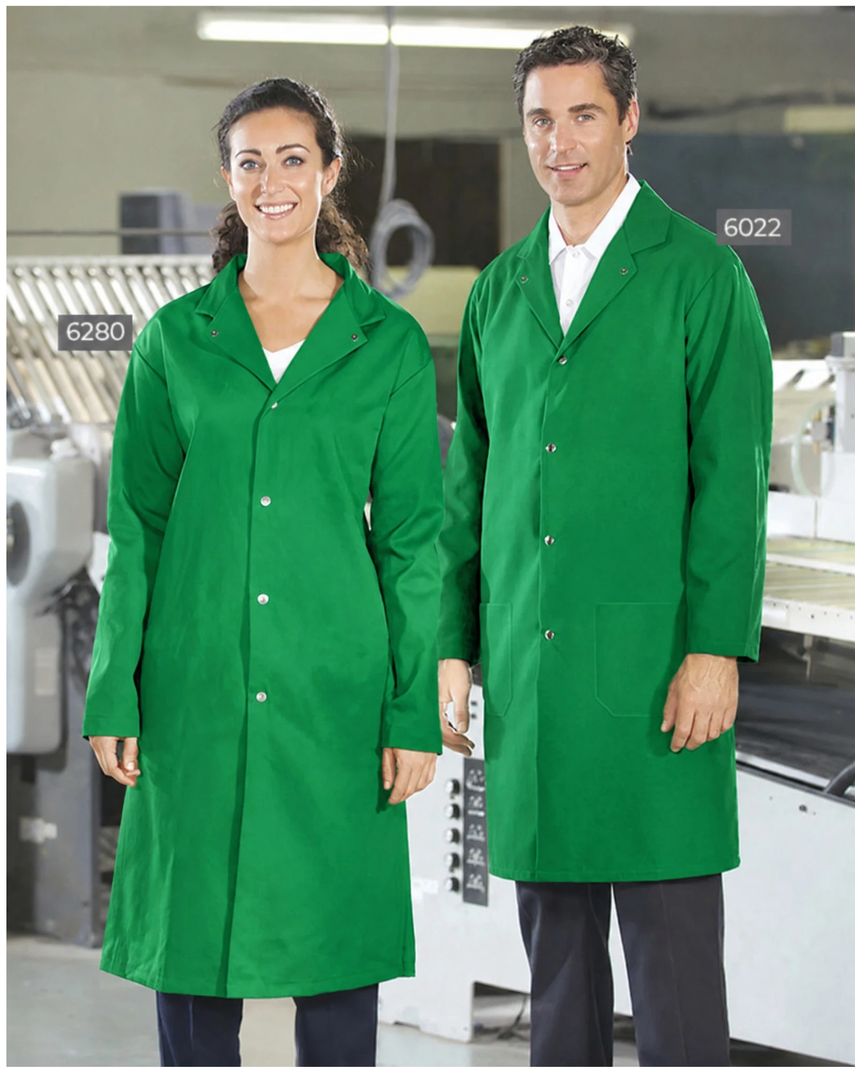 Coloured Food Industry Coats