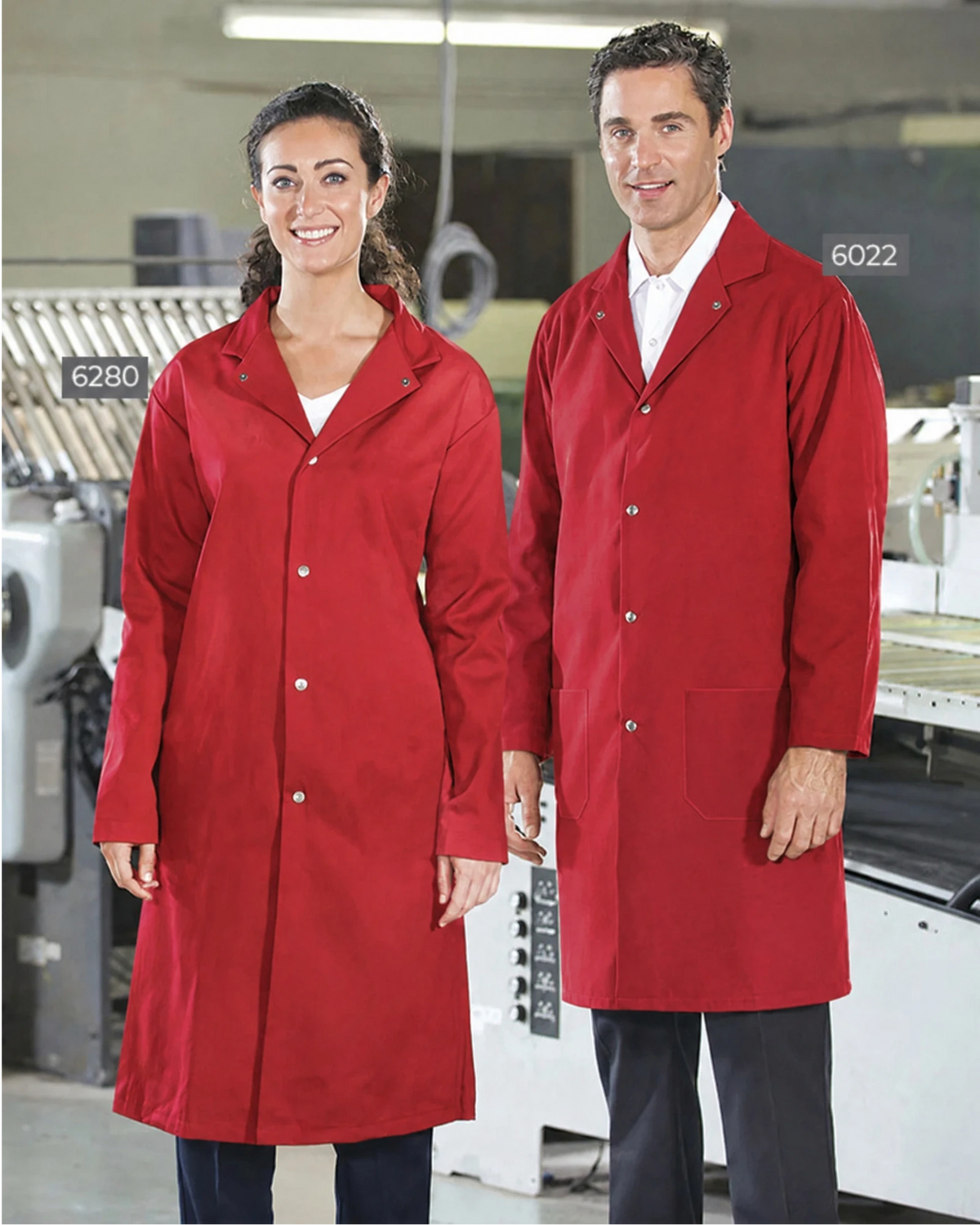 Coloured Food Industry Coats