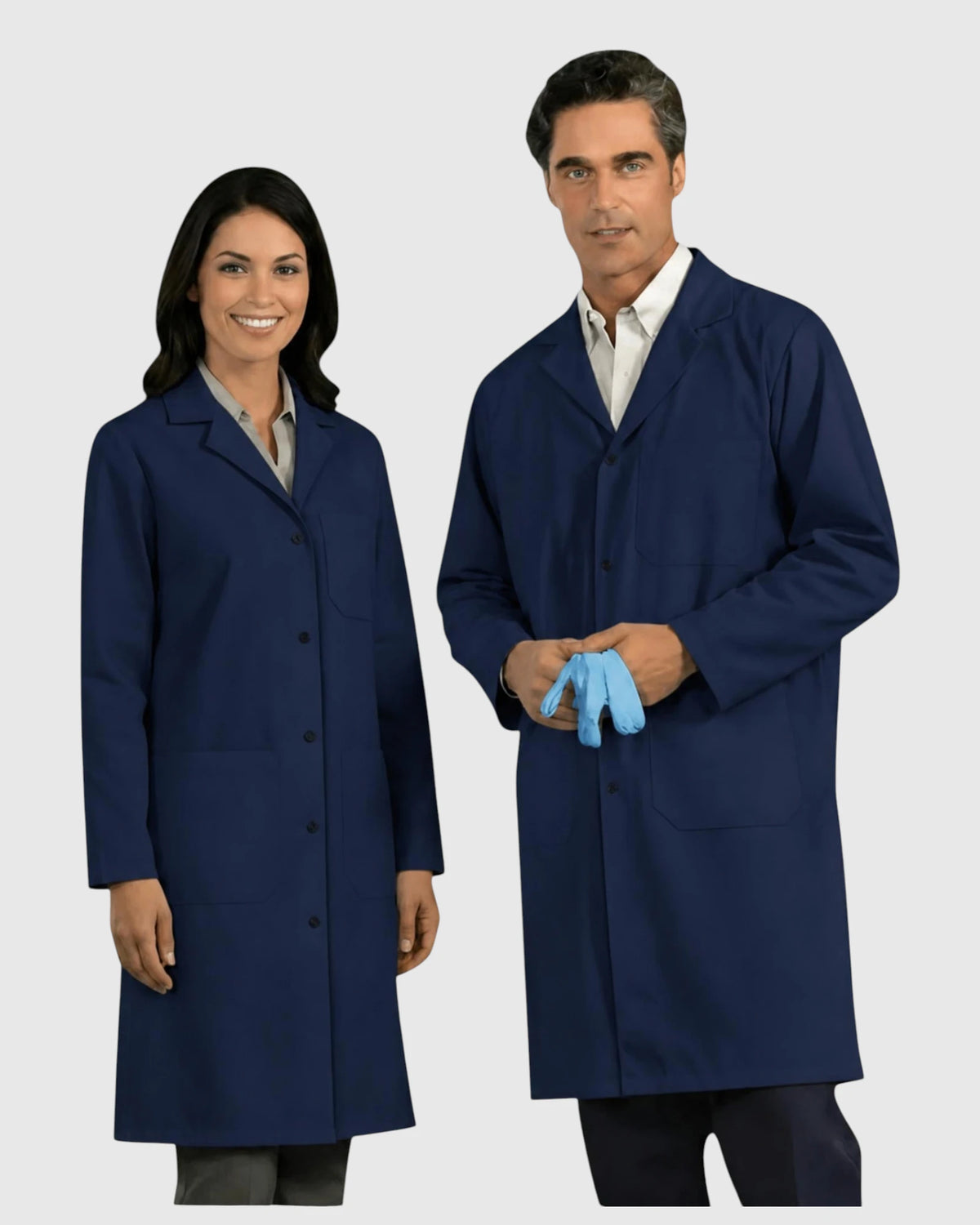 Blouse de laboratoire blanche unisexe