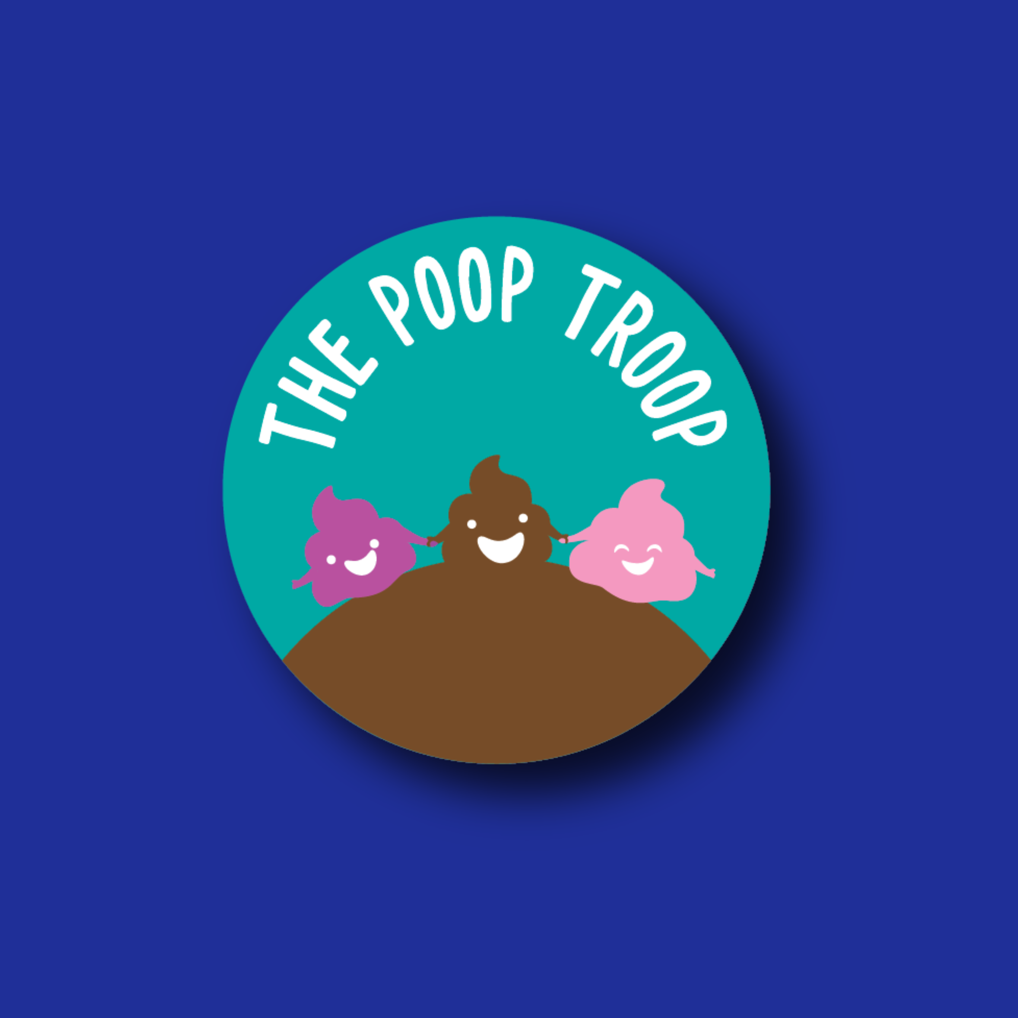 Interchangeable Badge Topper: Poop Troop