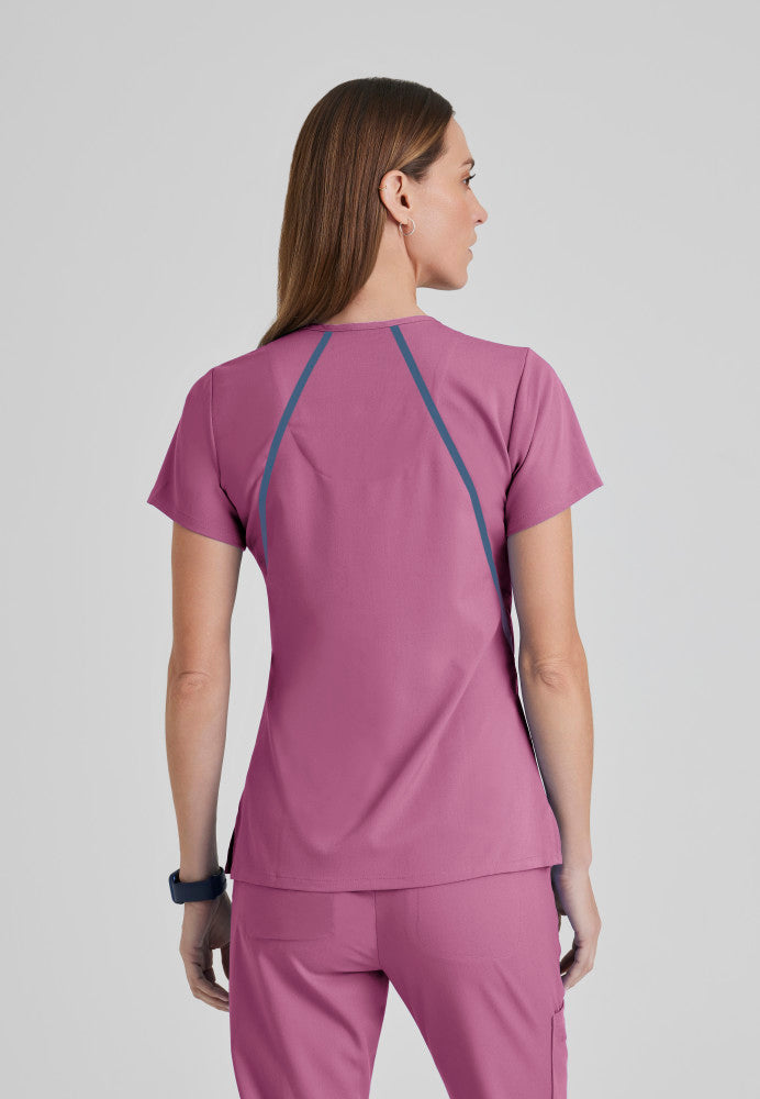 Elevate 3-Pocket V-Neck Scrub Top Women's Scrub Top Grey's Anatomy Impact