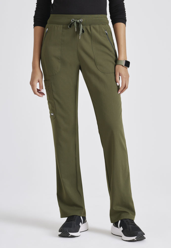 Elevate 6-Pocket Mid-Rise Straight Leg Scrub Pant Women's Scrub Pant Grey's Anatomy Impact