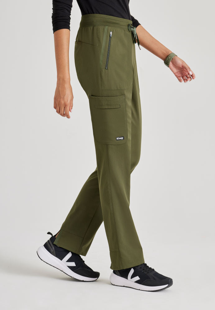 Elevate 6-Pocket Mid-Rise Straight Leg Scrub Pant Women's Scrub Pant Grey's Anatomy Impact