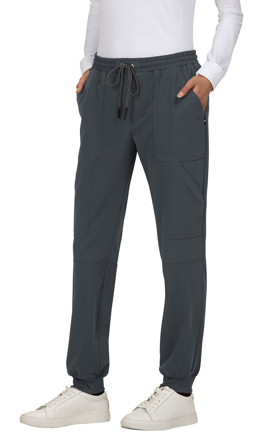 koi Next Gen Good Vibe Women s 7 Pocket Stretch Jogger Charcoal XS