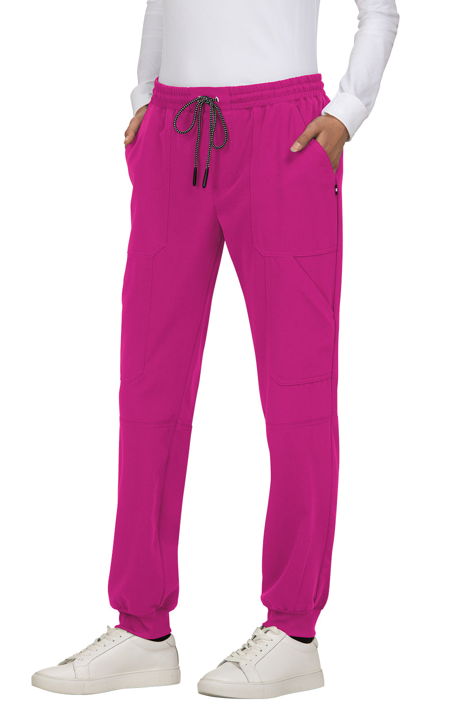 Good Vibe 7-Pocket Stretch Jogger Women's Scrub Jogger koi Next Gen Azalea Pink XXS