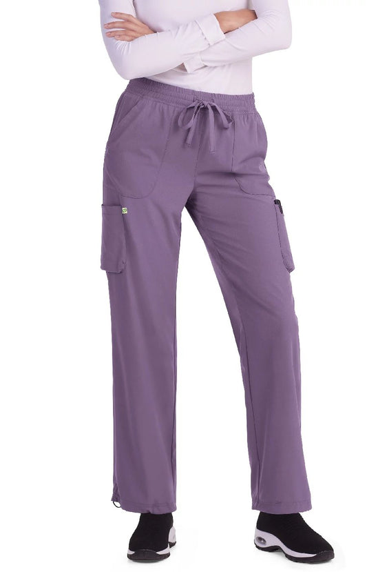 Planet koi | Dunia Women's 6-Pocket Scrub Pant Scrubs Planet koi Dusty Grape XS 