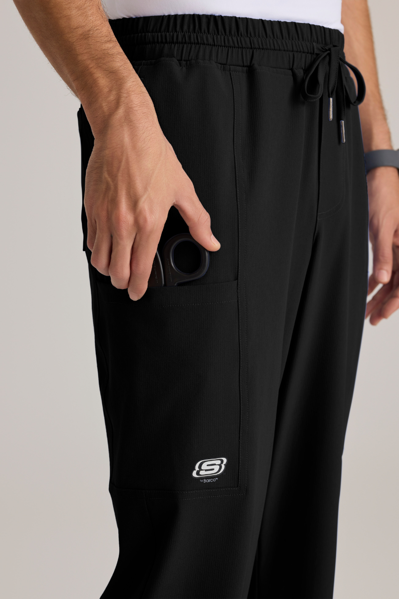 Compass 5-Pocket Elastic Waistband Straight Leg Pant Men's Scrub Pant Skechers by Barco