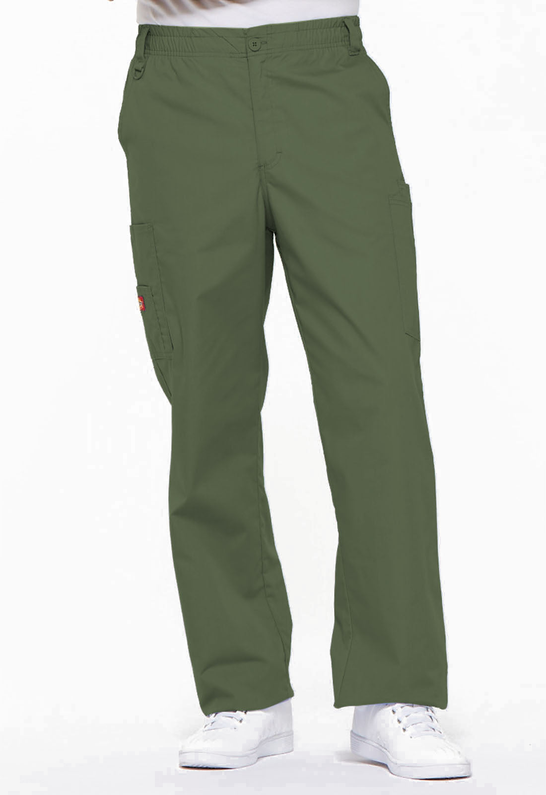 Dickies EDS Pant - Men's Zip Fly Pull-On Scrub Pant Men's Scrub Pant Dickies EDS Signature Olive S 