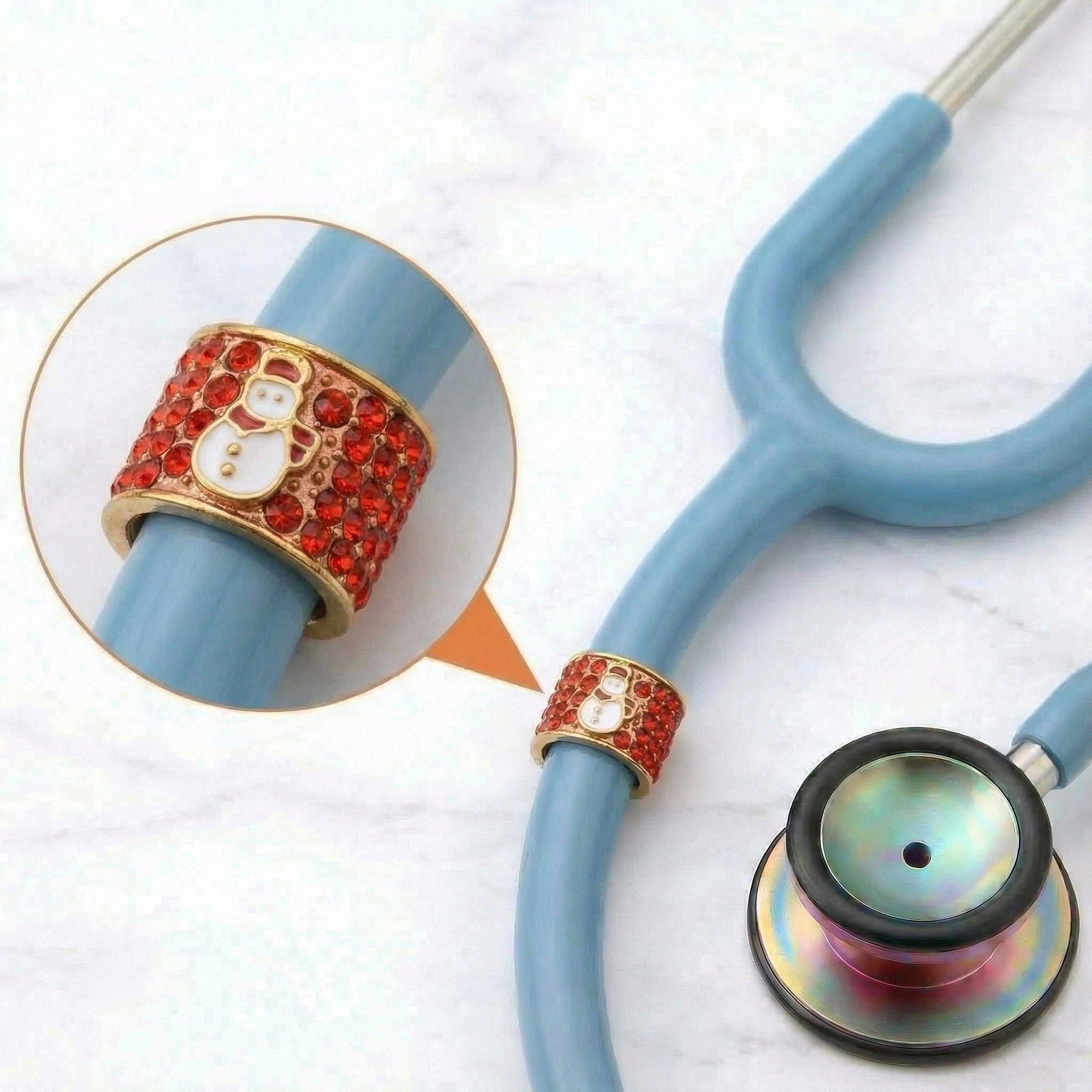 Snowman Stethoscope Charm