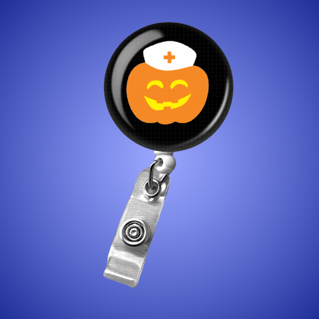 Badge Reel: Nurse Jackolantern