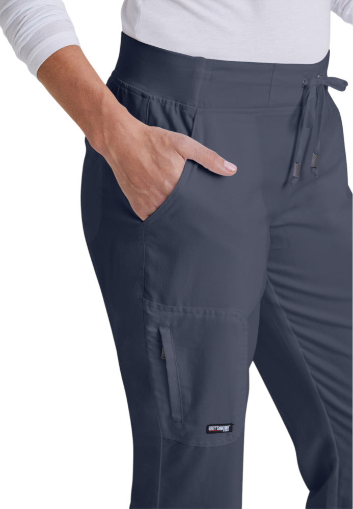 Grey's Anatomy Active Modern Fit 3 Pocket Logo Waist Straight Leg Pant -  Doctors Chic