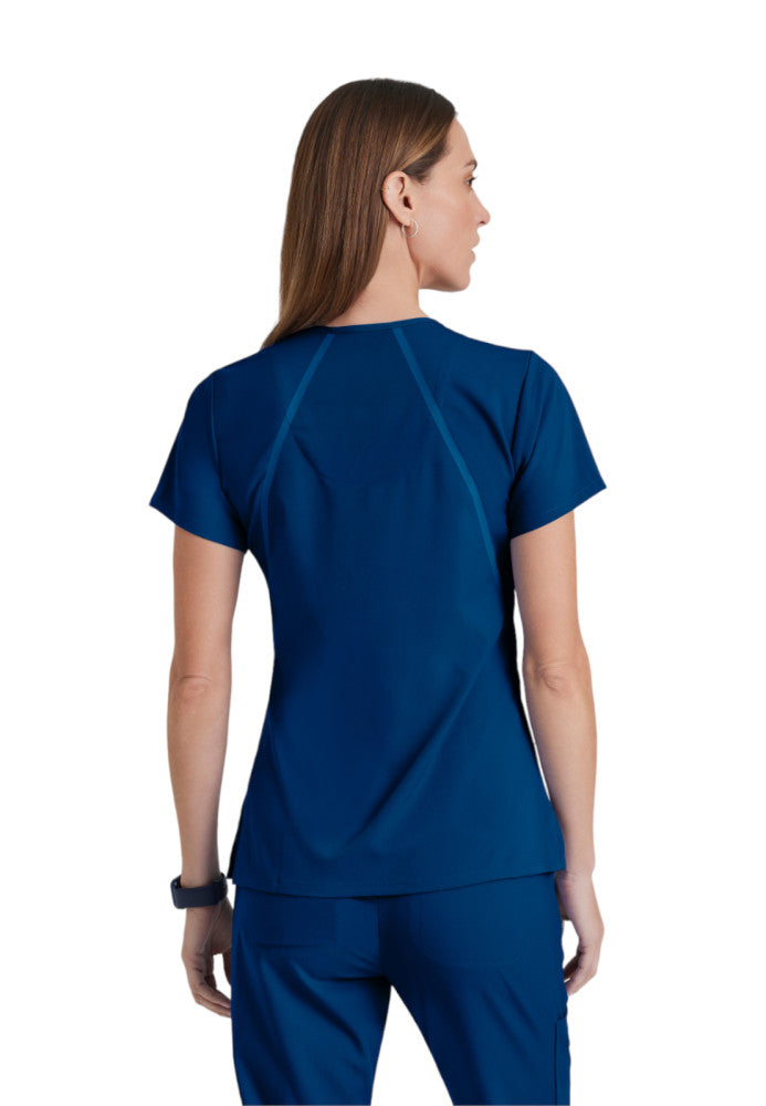 Elevate 3-Pocket V-Neck Scrub Top Women's Scrub Top Grey's Anatomy Impact