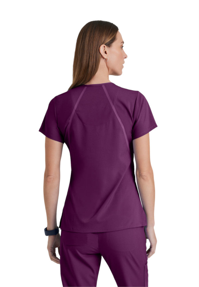 Elevate 3-Pocket V-Neck Scrub Top Women's Scrub Top Grey's Anatomy Impact