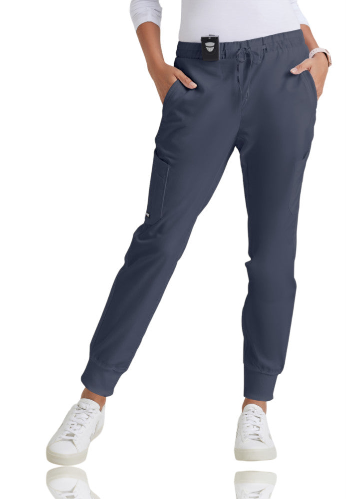 Tall Kira 5-Pocket Mid-Rise Jogger Scrub Pant Women's Tall Scrub Jogger Grey's Anatomy