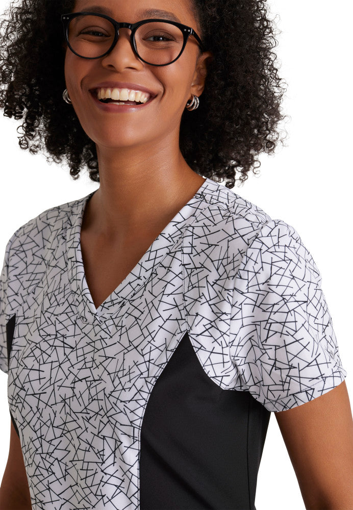 Thrive Barco One Women's V-Neck Scrub Print Top