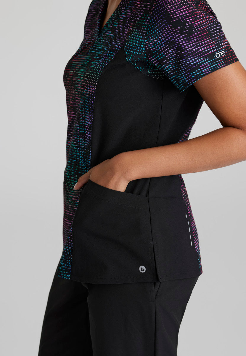 Thrive Barco One Women'sV-Neck Scrub Print Top Women's Print Scrub Top Barco One