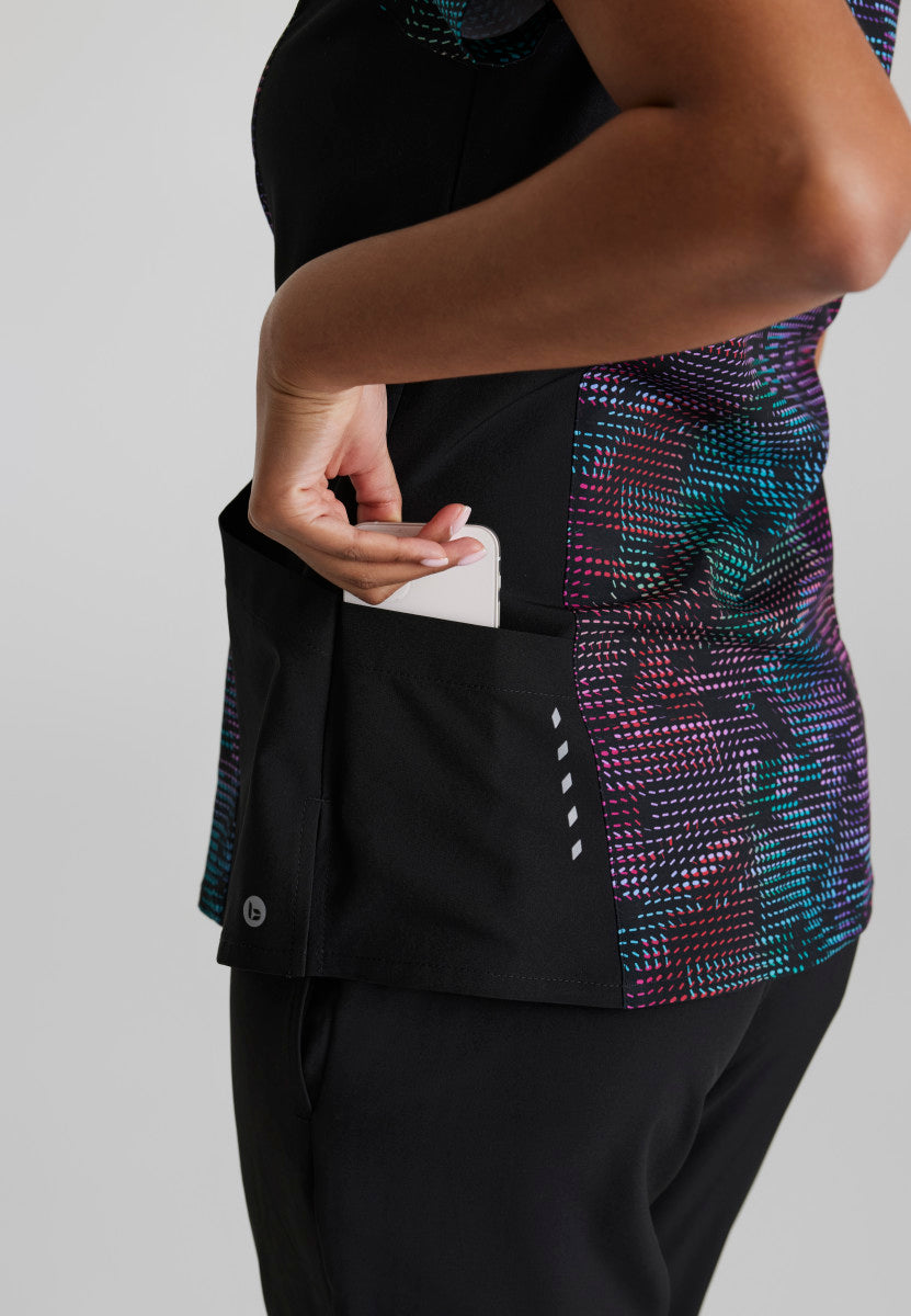 Thrive Barco One Women's V-Neck Scrub Print Top