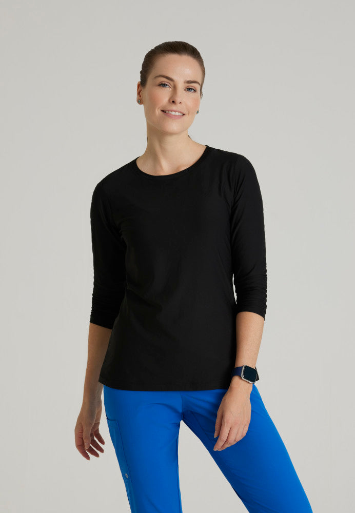 Accelerate Long Sleeve Underscrub Women's Underscrub Barco One Black XXS