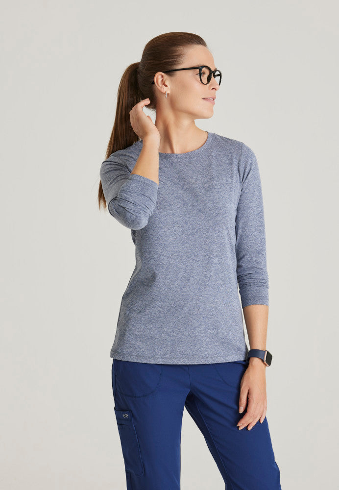 Accelerate Long Sleeve Underscrub Women's Underscrub Barco One Indigo Heather XXS