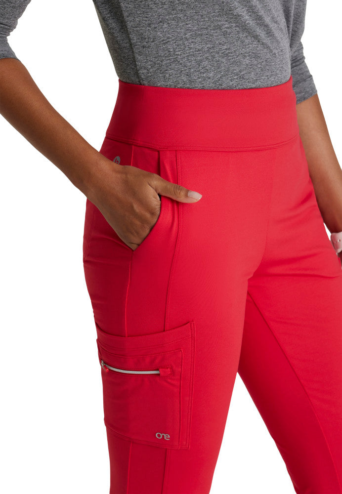 Tall Sprint Knit 7-Pocket High-Rise Flare Leg Scrub Pant Women's Tall Scrub Pant Barco One Performance Knit