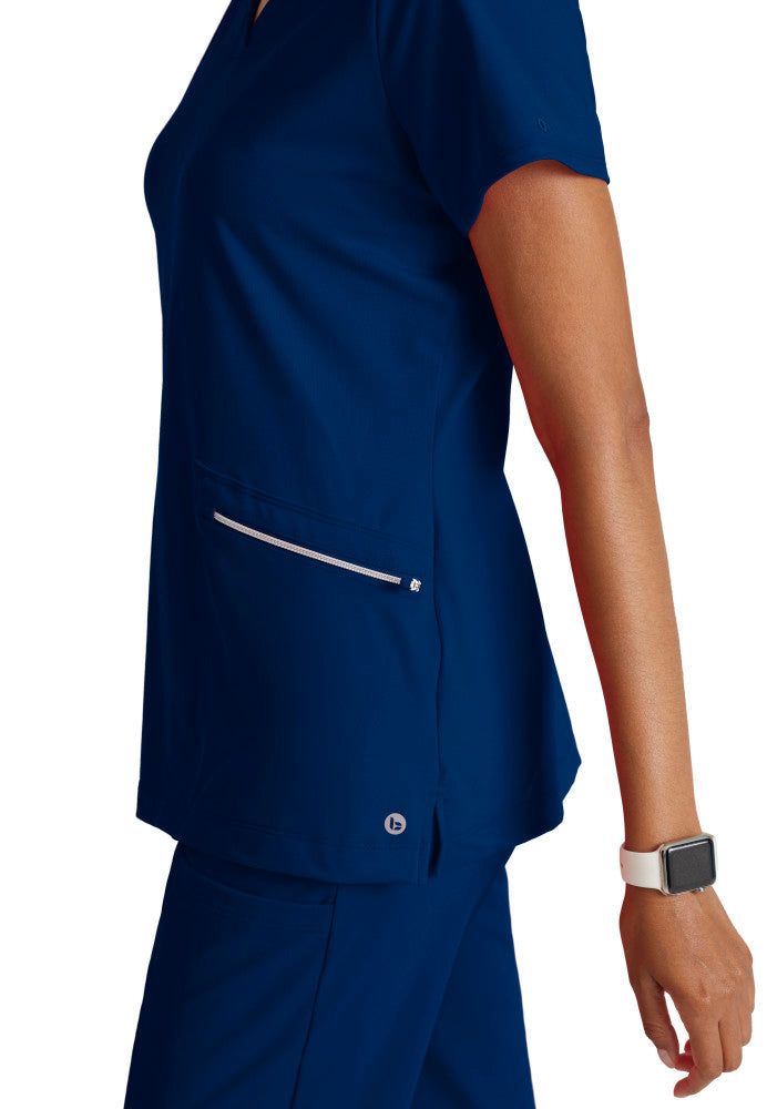 Victory Knit 2-Pocket V-Neck Scrub Top Women's Scrub Top Barco One Performance Knit