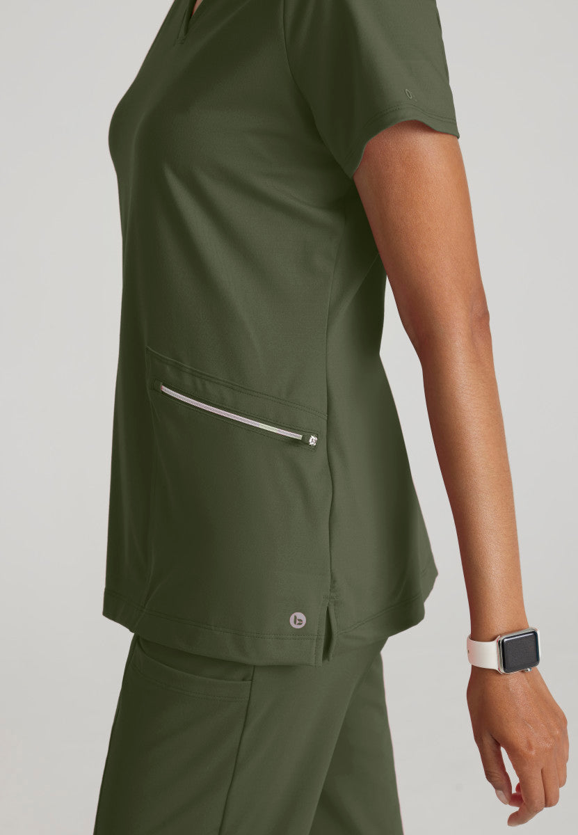 Victory Knit 2-Pocket V-Neck Scrub Top Women's Scrub Top Barco One Performance Knit