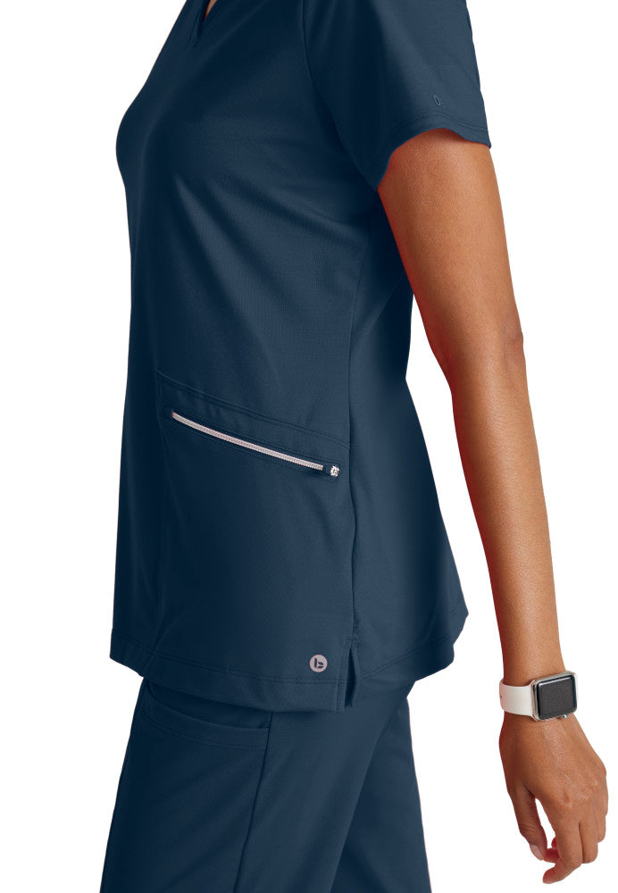 Barco One | Victory Knit 2-Pocket V-Neck Scrub Top Women's Scrub Top Barco One Performance Knit   