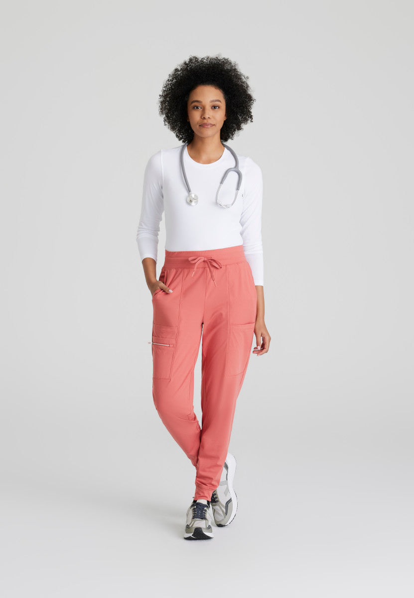 Pro Knit 5-Pocket Drawcord Waist Jogger Scrub Pant Women's Scrub Jogger Barco One Performance Knit