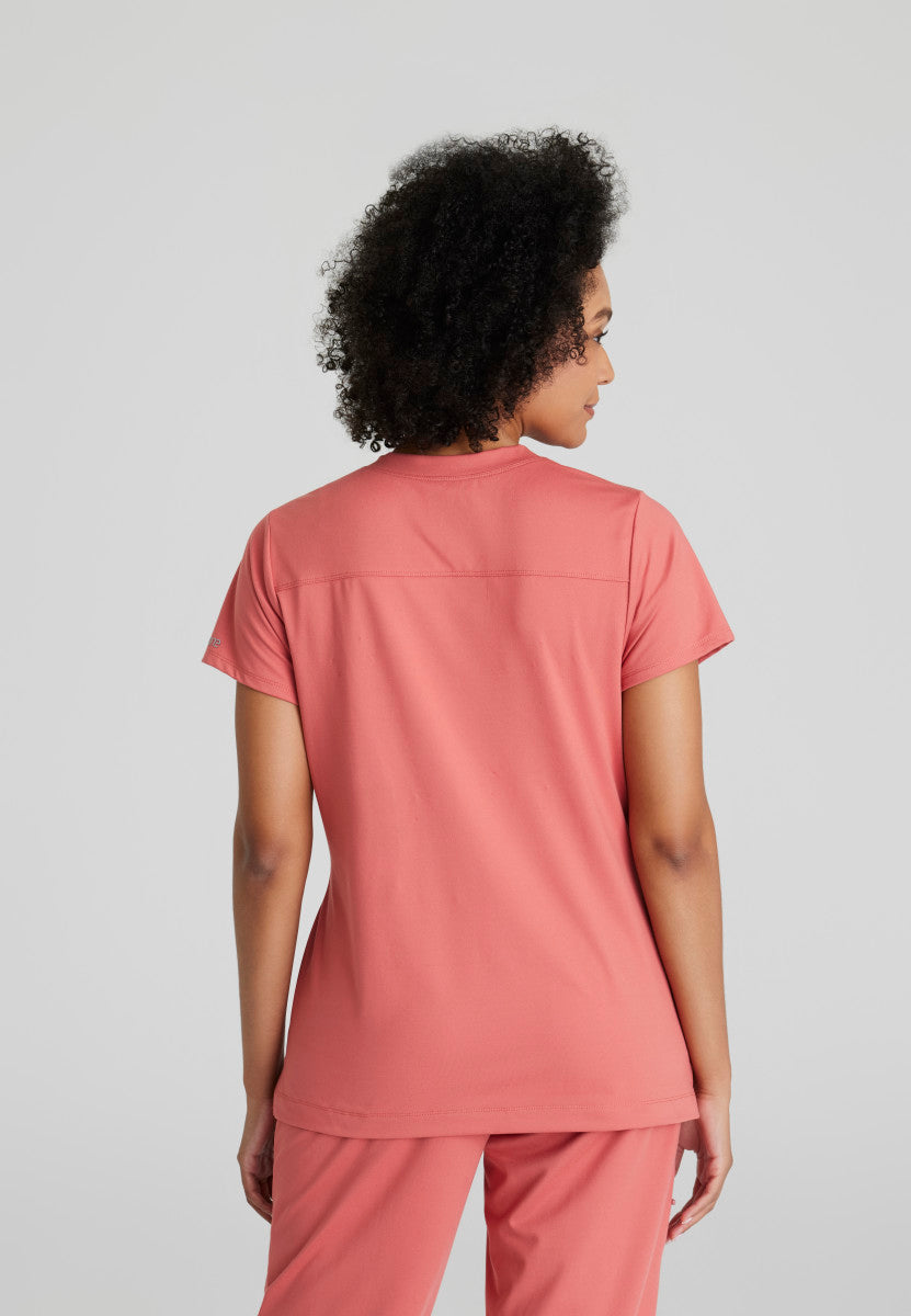 Barco One | Victory Knit 2-Pocket V-Neck Scrub Top Women's Scrub Top Barco One Performance Knit   