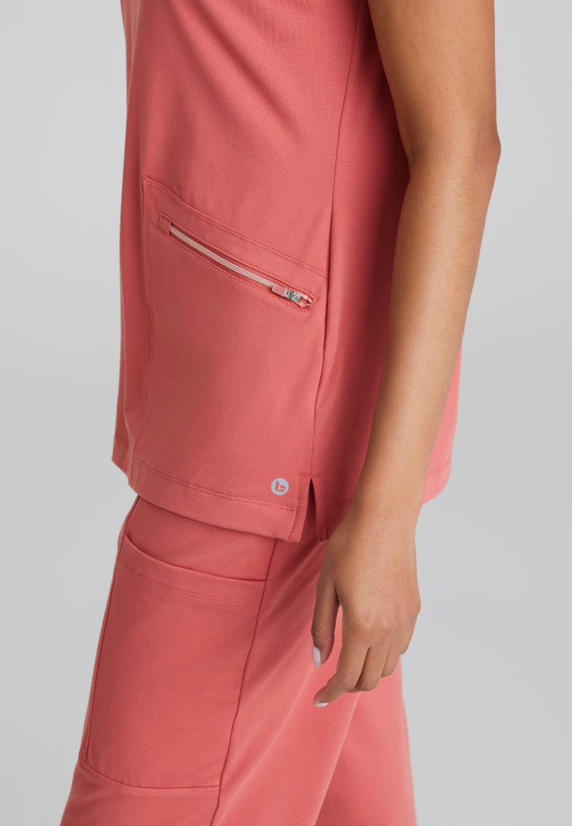 Victory Knit 2-Pocket V-Neck Scrub Top Women's Scrub Top Barco One Performance Knit