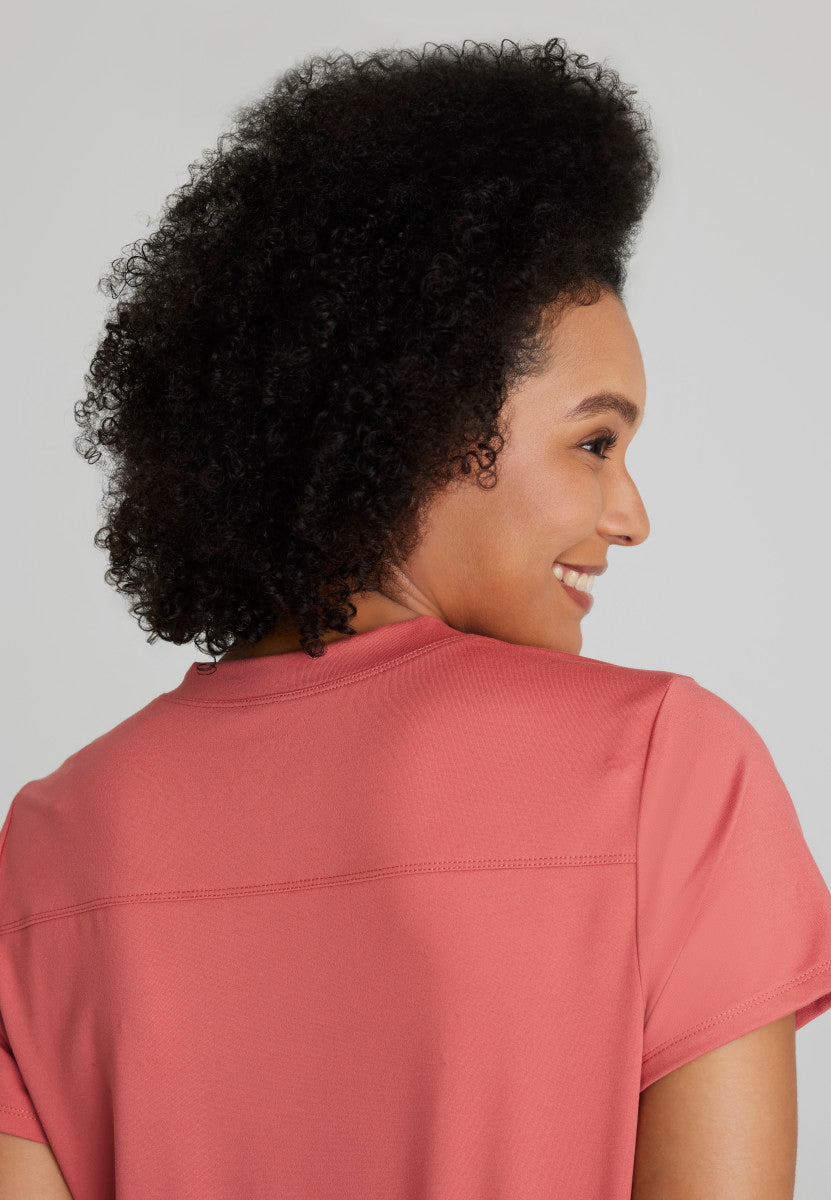 Victory Knit 2-Pocket V-Neck Scrub Top Women's Scrub Top Barco One Performance Knit