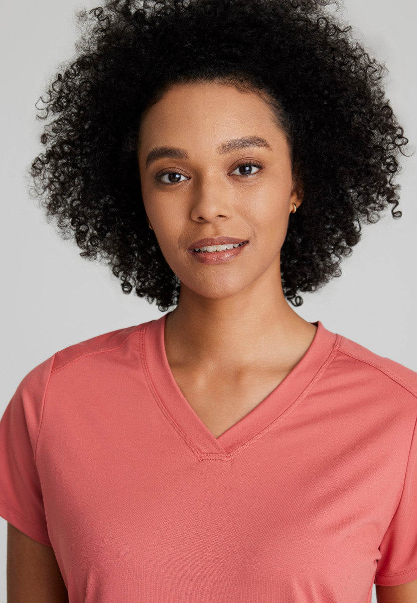 Barco One | Victory Knit 2-Pocket V-Neck Scrub Top Women's Scrub Top Barco One Performance Knit   