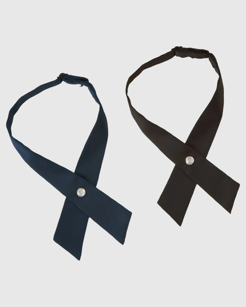 OPUS BT618 Ladies Professional Uniform Neck Bow in the colour black and navy.