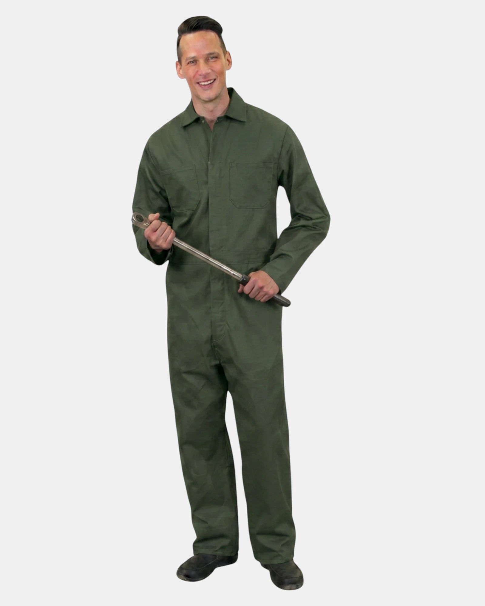 Premium Uniforms C406 Cotton Coveralls in the colour Spruce Green