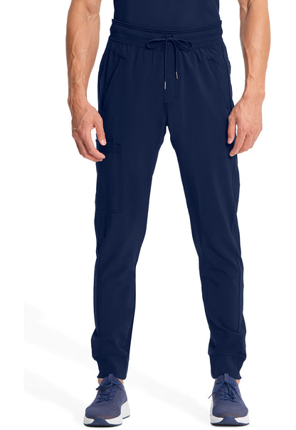 Tall Infinity Mid Rise Men's Scrub Jogger Men's Tall Scrub Pant Cherokee Infinity Navy S