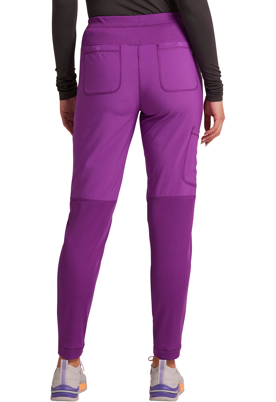 High-Waist Tapered Pant with Elastic Back