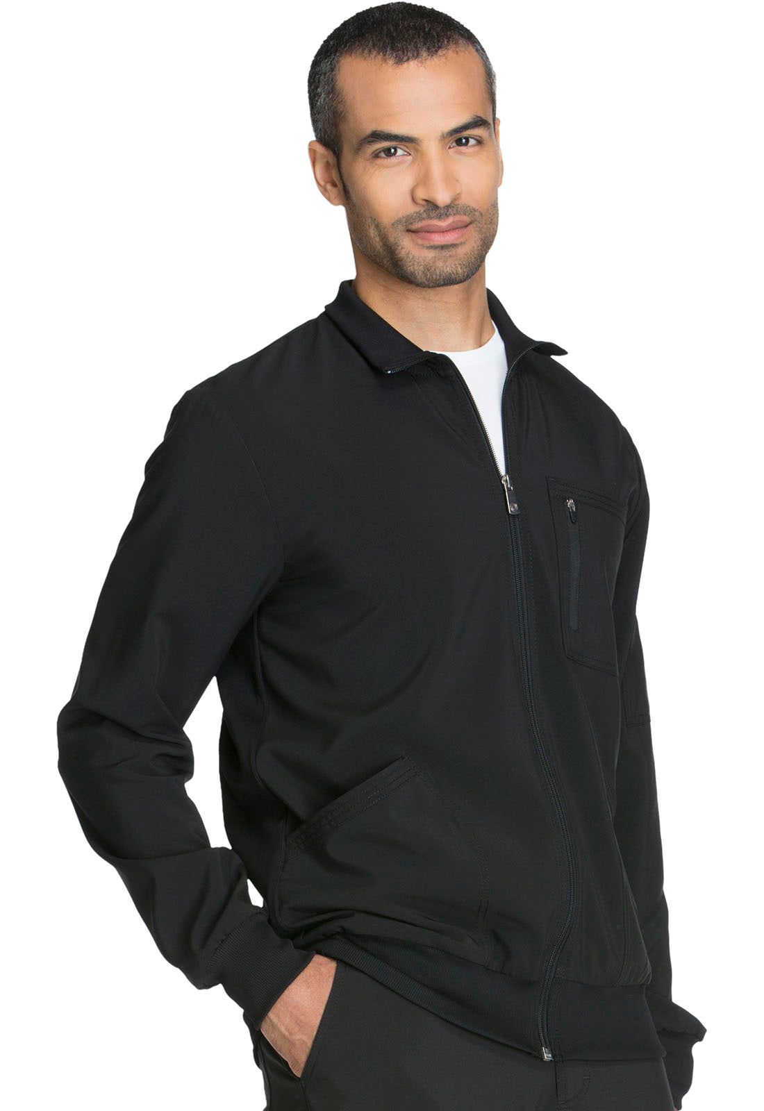Cherokee Infinity | Men's Zip Front Scrub Jacket Men's Scrub Jacket Cherokee Infinity   