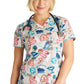 Cherokee Prints | V-Neck Tuckable Print Top in Care For The Cause Women's Print Scrub Top Cherokee Prints   