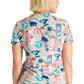 Cherokee Prints | V-Neck Tuckable Print Top in Care For The Cause Women's Print Scrub Top Cherokee Prints   