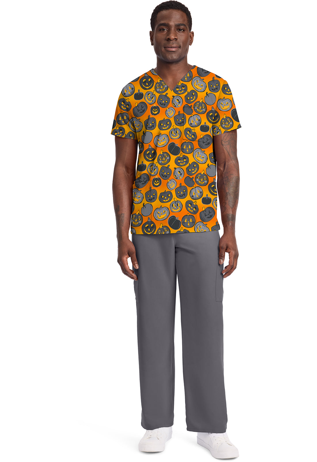 Happy Pumpkins Unisex Scub Top