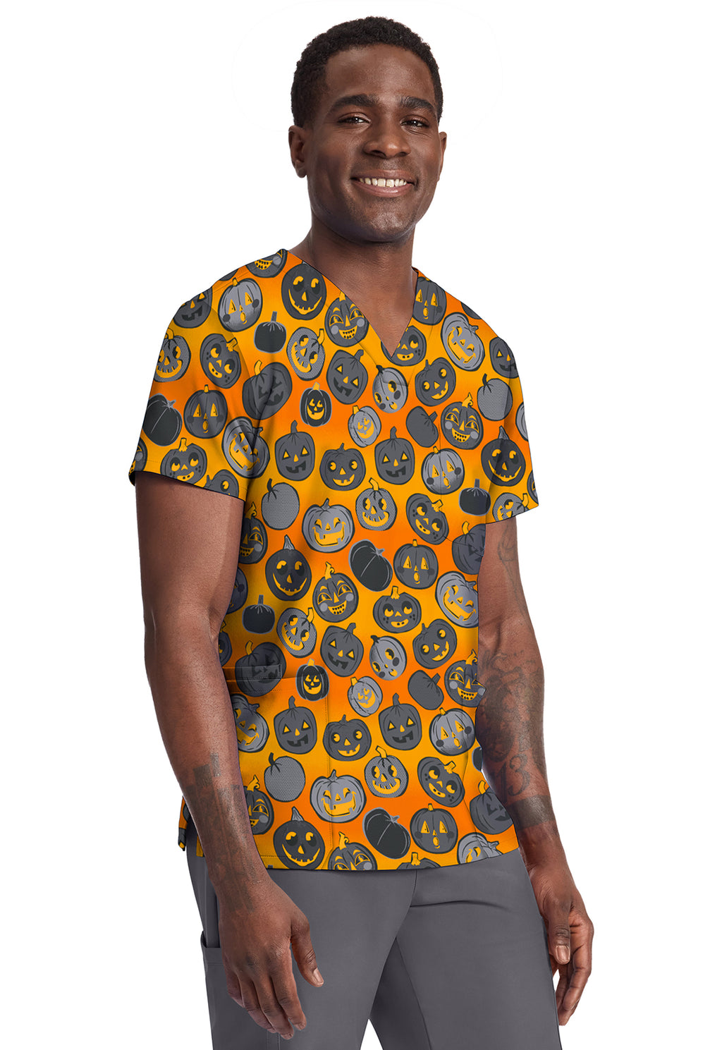 Happy Pumpkins Unisex Scub Top