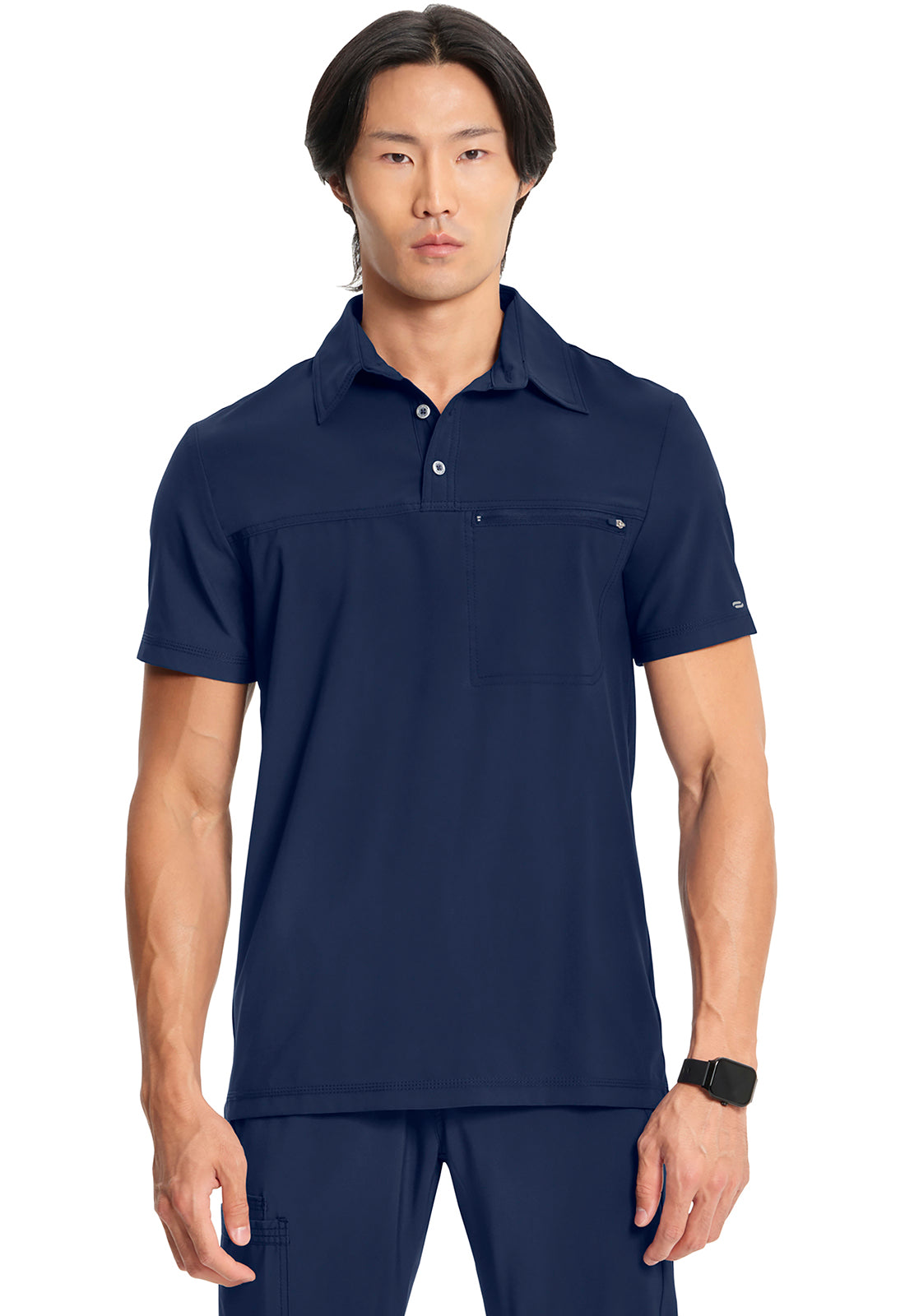 Infinity Polo Men's Scrub Top Men's Scrub Top Cherokee Infinity Navy XS
